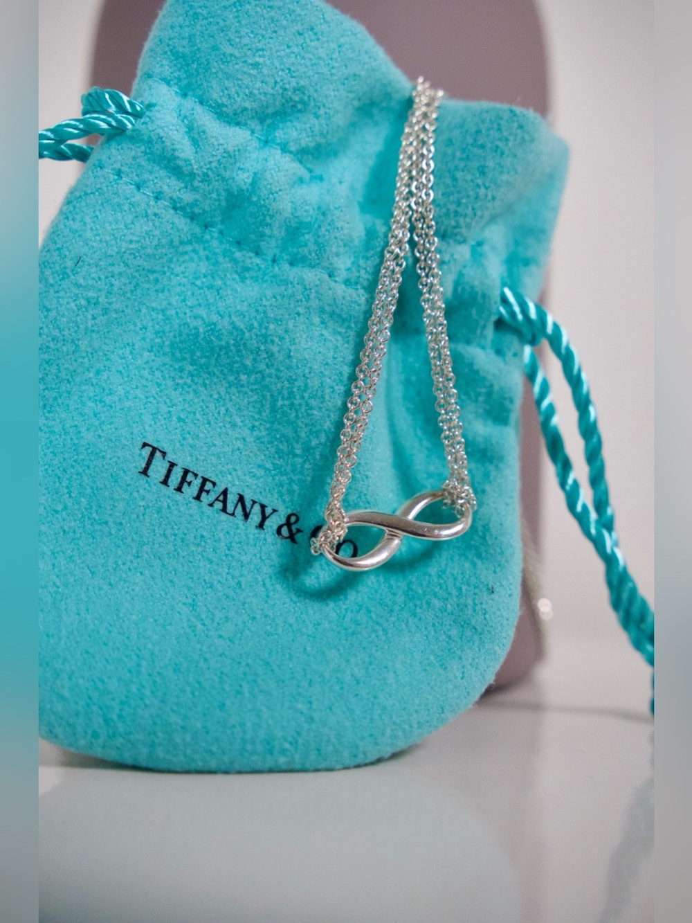 Sterling Silver Infinity Necklace by Tiffany & Co. - Picture 6 of 16